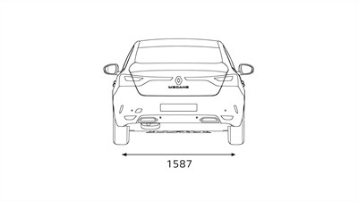 Megane Sedan front end dimensions